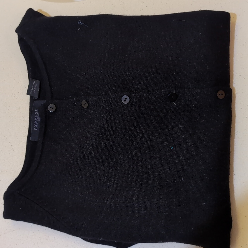 Vintage Express silk & cashmere cardigan - Picture 6 of 8